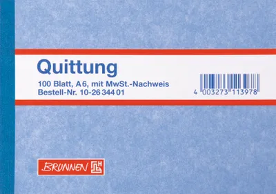 Obrázek produktu pro 10XBRUNNEN 102634401 Quittungen 100 Blatt