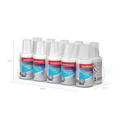 Produktbild von Korrekturflüssigkeit mit Pinsel 20g schnelltrocknend 10 Stück