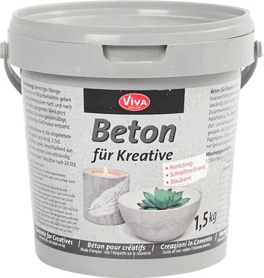 Obrázek produktu pro Viva Decor940400098VE01 ViVA DECOR litý beton, jemnozrnný, 1,5 kg kbelík