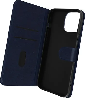 Image de Avizar, étui en similicuir avec fonction support pour Apple iPhone 14 Pro Max, bleu nuit