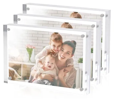 Productafbeelding van Lucite acryl fotolijst 13x18 cm - Vrijstaand en magnetisch