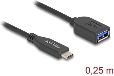 Image de DELOCK USB 10 Gbps Kabel USB Type-C Stecker zu Typ-A Buchse