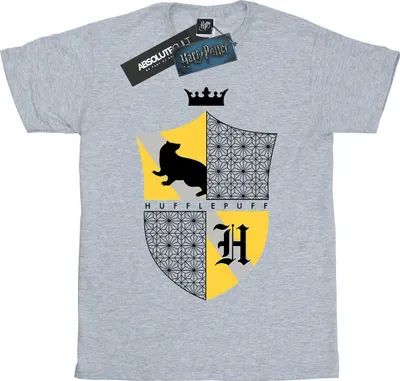 Produktbild von Harry Potter - "Hufflepuff" T-Shirt für Damen BI26944 (L) (Grau)