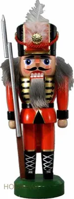 Produktbild von Nussknacker Soldat rot BxHxT 8x22x6,5cm NEU
