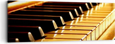 Produktbild von Bild auf Leinwand - Leinwandbild - Klavier Musik Konzert - 90x30cm - Wand Bild - Wanddeko - Leinwanddruck - Bilder - Kunstdruck - Wanddekoration - Leinwand bilder - Wandkunst - AB90x30-2200