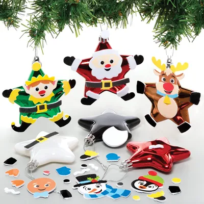 Weihnachtskugeln zum Selbstgestalten, 6er-Pack, 8 cm