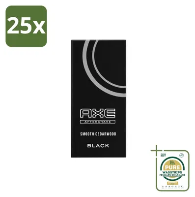 Productafbeelding van 25 x Axe Aftershave Black, 100 ml - Voorraadpakket - 25 stuks