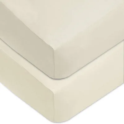 Productafbeelding van Hoeslaken voor babybedje 70x140 cm van 100% katoen - Wit