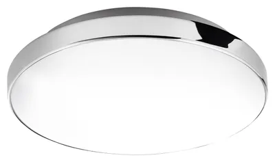 Produktbild von LED-Deckenleuchte - Chromfarben - Weiß - Kunststoff - Metall - Ø 28 cm