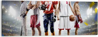 Produktbild von Bild auf Leinwand - Leinwandbild - Sport Sportler - 150x50cm - Wand Bild - Wanddeko - Wandbilder - Leinwanddruck - Bilder - Kunstdruck - Wanddekoration - Leinwand bilder - Wandkunst - CA150x50-3873