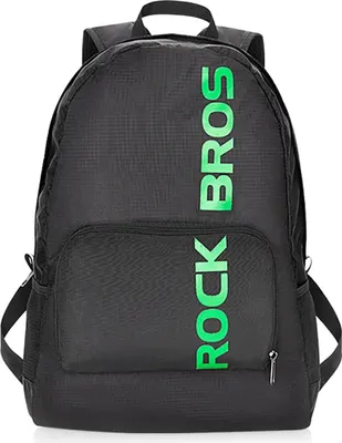 Immagine prodotto di Zaino sportivo pieghevole 18 L in nero 46,5 x 38,0 cm Impermeabile con elementi riflettenti