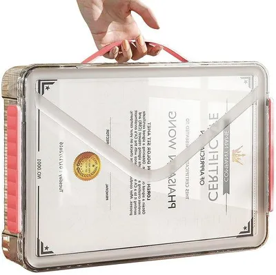 Zdjęcie produktu dla Przezroczyste pudełka do przechowywania formatu A4 z pokrywką i uchwytem do przenoszenia