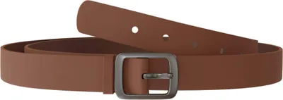 Produktbild von Damen Leder Gürtel Verstellbar Rechteckiger Rahmenschließe 30644 Braun 80 cm