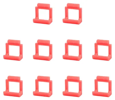 Image de Lot de 10 clips de fixation pour cartes PCIe, adaptateurs PCIe vers USB 3.0 : fixation sûre et durable en plastique rigide, couleur rouge