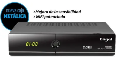 Image de Récepteur satellite hd engel rs8100y hdtv, hdmi , pvr , iptv, usb 2.0 , wifi, lan, timeshift, epg, dvb s2