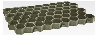 Produktbild von Rasenwabe 16 Stück, Bodenwabe für Rasen, Spielplatz, Gehweg, Rasengitter mit ineinandergreifendem Design, Rasenschutzgitter, Grün Kunststoff