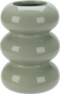 Produktbild von Keramische Blumenvase grau 10 cm