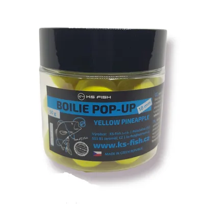 Immagine prodotto di KS-fish KS Fish boilie Pop-up Yellow pineapple 18mm 50g