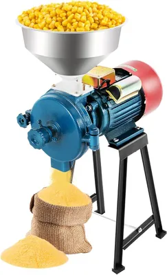 Imagen del producto de Molino eléctrico de granos de 2200W, molino de cereales, molino de granos, triturador para cereales, maíz, paja, alimento, pienso, molino eléctrico para uso doméstico y agrícola