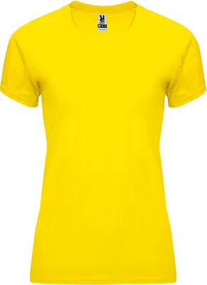 Immagine prodotto di Roly Sport CA0408 | T-shirt donna Bahrain con maniche raglan - Colore: Yellow 03 - Taglia: M
