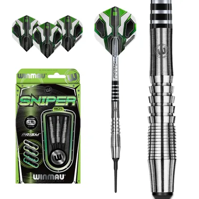 Produktbild von Winmau 2014-18, Dart-Zubehör-Set, Grün, Silber, Tungsten, Erwachsener, 406 mm, 18 g