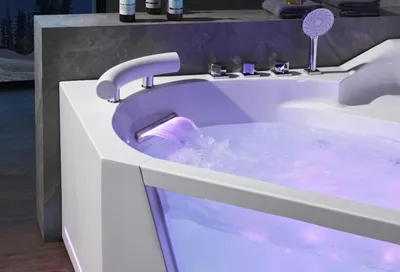 Produktbild von Eckbadewanne Wanne Whirlpool Spa Indoor Badewanne Whirlpool Wannen