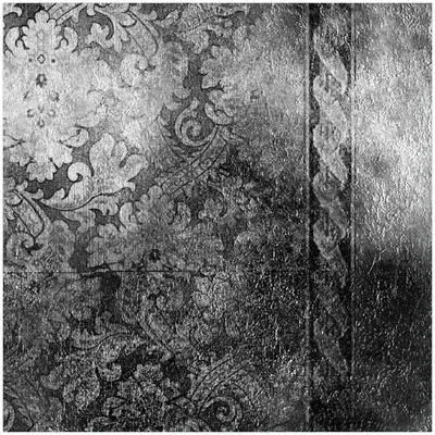 Produktbild von Wallario Memoboard Magnettafel aus Glas, Größe 50 x 50 cm, Motiv Schnörkelmuster in grau