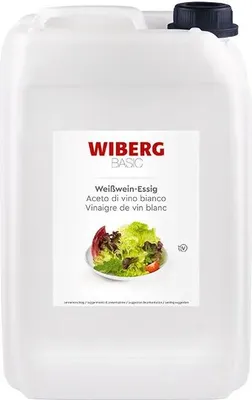 Produktbild von WIBERG Weißwein-Essig Aus dem Saft vollreifer Trauben, 6 % Säure 5L