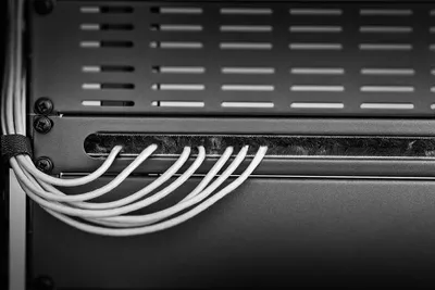 Produktbild von Renkforce RF-3429146 19 Zoll Netzwerkschrank-Bürstenleiste 1 HE Schwarz
