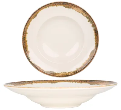 Produktbild von Kütahya Porselen Pasta Teller - Fluer Amber - Porzellan - 27 cm (450cc)