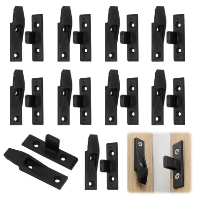Produktbild von Ausziehbare Regalhalter 10 Stück, Schwarz, 20 kg Tragkraft, für Schreibtisch und Schrank