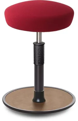 Produktbild von Sitz- Stehhocker Free Regular Hutsitz Gestrick Dunkelrot schwarz /Natur.