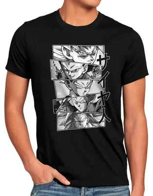 Produktbild von style3 Saiyan Heroes Herren T-Shirt super dragon saiyan z gt