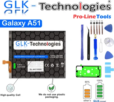 Produktbild von GLK-Technologies Samsung Galaxy A51 SM-A515F Akku Batterie EB-BA515ABY Pro