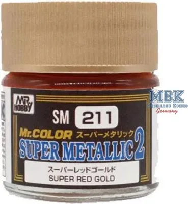 Zdjęcie produktu dla GUNZE GSSM211 Super Metalic Colours II 10 ml Super Red Gold