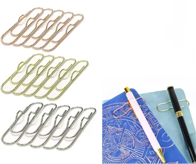 Obrázek produktu pro Kovové sponky, 15 kusů, držák sponek pro knihy a sešitů