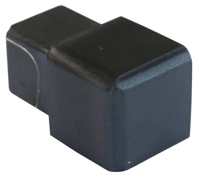 Produktbild von Dalsys Endstück Fliesenprofil 12,5mm Quadratprofil Edelstahl schwarz gebürstet - Endkappe für Eckprofil Fliesenschiene - Fliesenprofil Zubehör