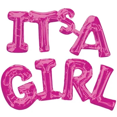 Produktbild von Amscan Folienballon IT'S A Girl (43cm)