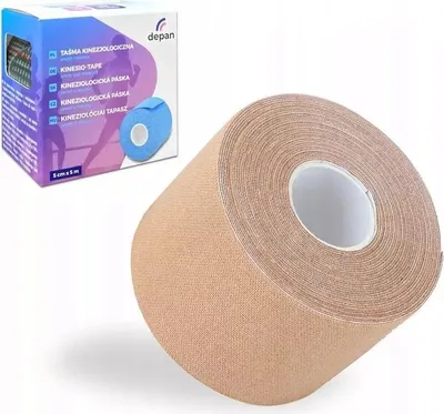Zdjęcie produktu dla Taśma do kinesiotapingu x 5 cm beżowa