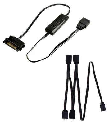 Productafbeelding van Xilence LQZ_Set2_Bulk XILENCE Cable Mini Controller Set für 5V D/P 3 Pin (XZ172)
