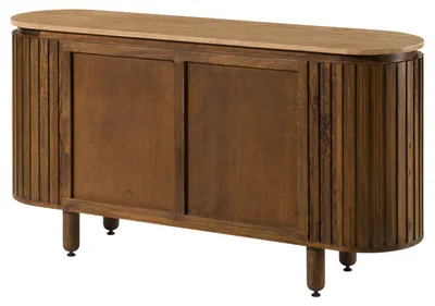 Produktbild von MASSIVMOEBEL24 Sideboard Mango 152x40x80 braun geölt KYOTO #111