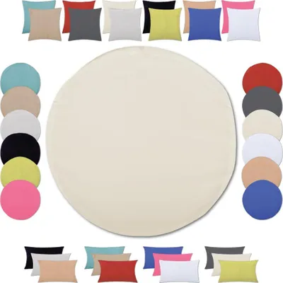 Immagine prodotto di Copricuscino (serie Ellen) Ø 50cm Copricuscino decorativo Copricuscino decorativo, colore: beige