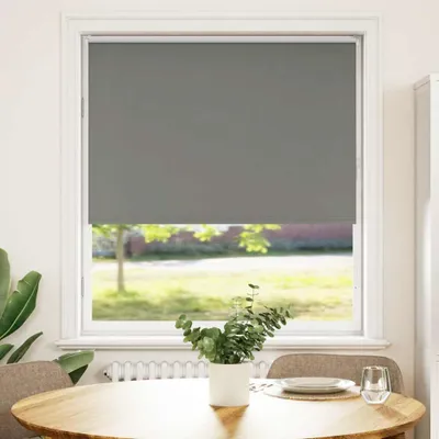Immagine prodotto di vidaXL Tenda a rullo oscurante grigio 100x175cm larghezza tessuto 95,7 cm poliestere