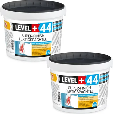 Produktbild von Super Finish Fertig Spachtelmasse 5+5kg Fugenspachtel Q1-Q4 Weiß Glätten Bad Küche Innenbereich RM44