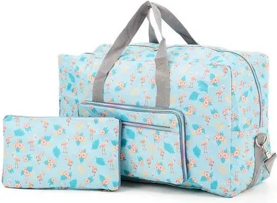 Imagen del producto de Mochila de viaje plegable Unyqoos® – 55 L, ideal para viajes y fines de semana, fabricada en Oxford resistente al agua, con sistema de sujeción para equipaje, correa de hombro desmontable, dimensiones de 35 x 22 x 55 cm, peso de 0,4 kg