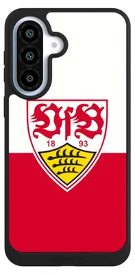 Produktbild von NIVOCASE Handyhülle für Samsung Galaxy A37 5G  Hülle NIVOpure Case Schwarz Logo Offizielles Lizenzprodukt VfB Stuttgart