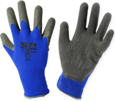Produktbild von Kixx Gartenhandschuhe Nylon Gr.8 Blau Schwarz CE Schutz