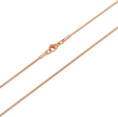 Produktbild von Hochwertige Unique Schlangenkette aus Edelstahl rosé vergoldet N5094