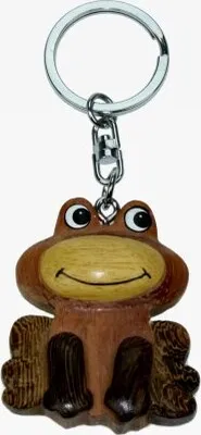 Produktbild von Schlüsselanhänger aus Holz - Frosch