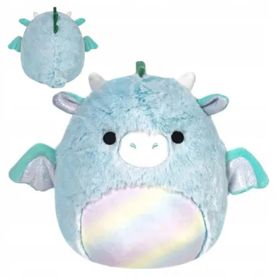 Produktbild von Squishmallows Fuzzamallows Plüschtier: Der Zofelige Drache Lorelai, 30 Cm